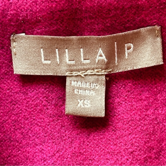 Anthropologie Lilla P purple taupe and Pink Bomber Jacket with Asymmetrical XS - Picture 8 of 11